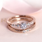 結婚指輪　重ね付け