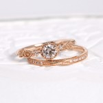 ピンクゴールド　結婚指輪