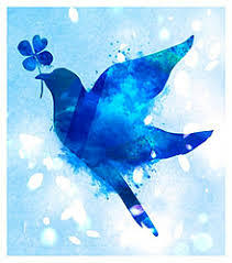 幸せの青い鳥☆マグネットブローチ☆
