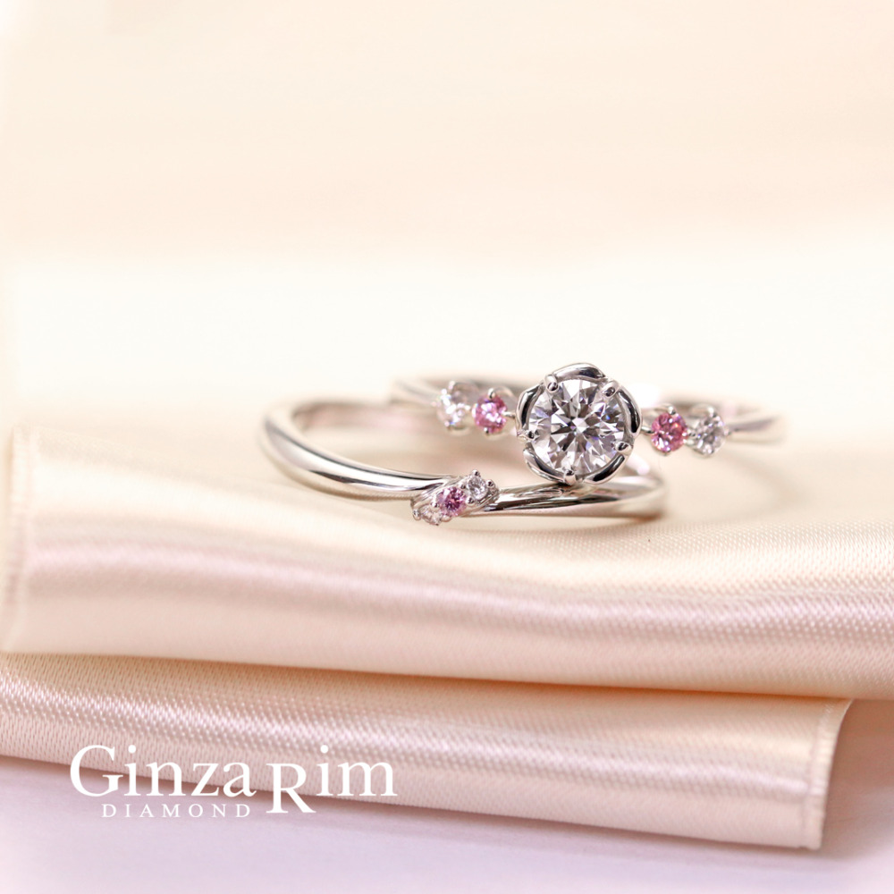 ステイシーセットリング | 結婚指輪・婚約指輪はピンクダイヤ専門店